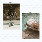 Custom QR Menu/Room Service Card