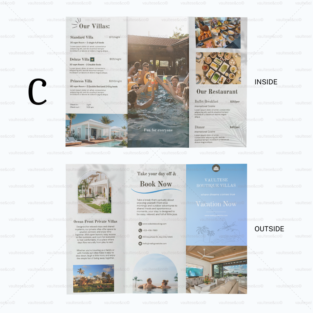 Custom Trifold Brochures (Print Ready)