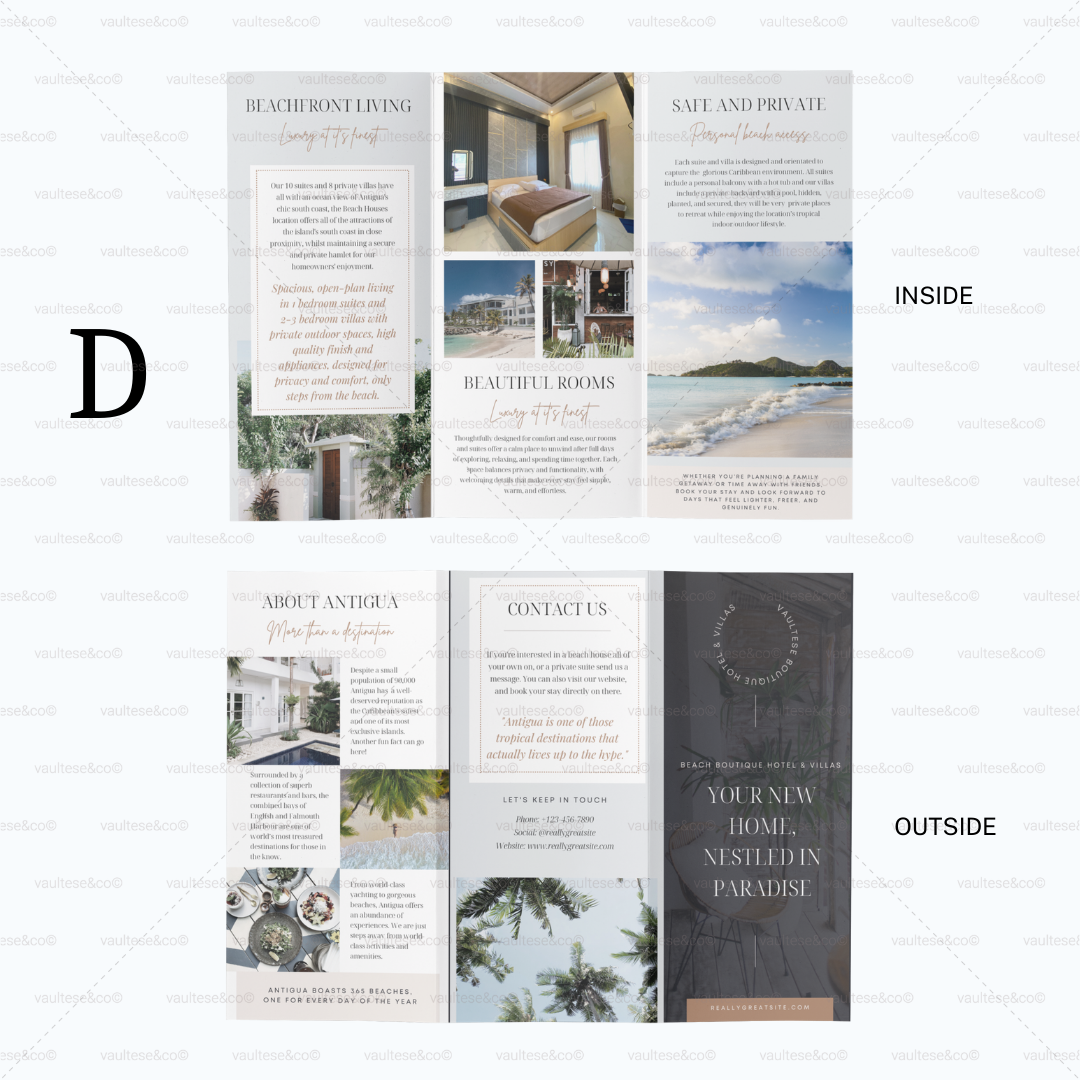 Custom Trifold Brochures (Print Ready)