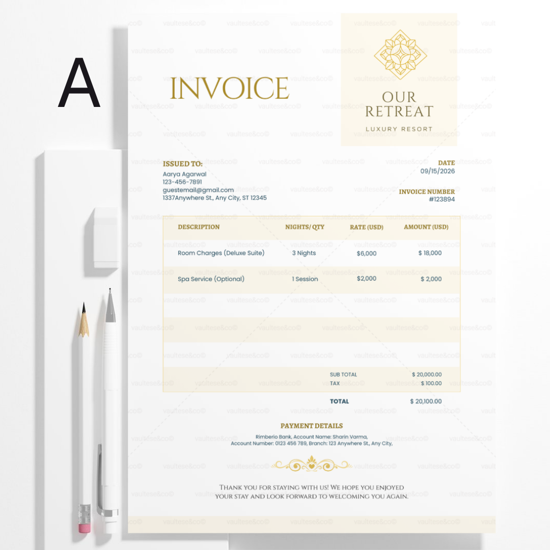 Professional Business Invoice Templates